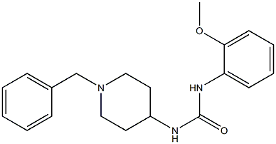 1-(1-benzylpiperidin-4-yl)-3-(2-methoxyphenyl)urea Struktur