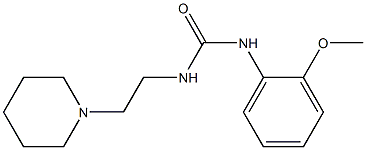 1-(2-methoxyphenyl)-3-(2-piperidin-1-ylethyl)urea Struktur