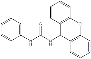 1-phenyl-3-(9H-xanthen-9-yl)thiourea Struktur