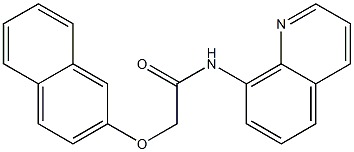 2-naphthalen-2-yloxy-N-quinolin-8-ylacetamide Struktur