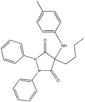 4-butyl-4-(4-methylanilino)-1,2-diphenylpyrazolidine-3,5-dione