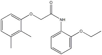 2-(2,3-dimethylphenoxy)-N-(2-ethoxyphenyl)acetamide Struktur