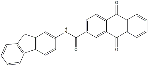 N-(9H-fluoren-2-yl)-9,10-dioxoanthracene-2-carboxamide Structure