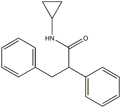 N-cyclopropyl-2,3-diphenylpropanamide Struktur