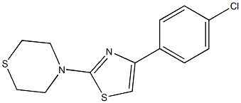 4-[4-(4-chlorophenyl)-1,3-thiazol-2-yl]thiomorpholine Struktur