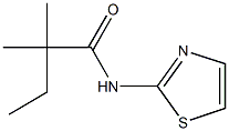 2,2-dimethyl-N-(1,3-thiazol-2-yl)butanamide Struktur