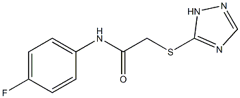 N-(4-fluorophenyl)-2-(1H-1,2,4-triazol-5-ylsulfanyl)acetamide Struktur