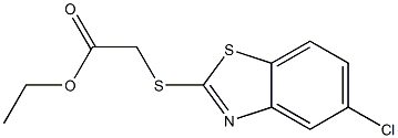 ethyl 2-[(5-chloro-1,3-benzothiazol-2-yl)sulfanyl]acetate Struktur