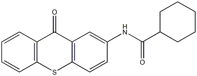 N-(9-oxothioxanthen-2-yl)cyclohexanecarboxamide Struktur