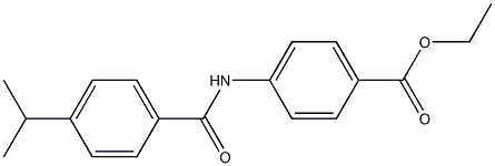 ethyl 4-[(4-propan-2-ylbenzoyl)amino]benzoate Struktur