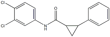 N-(3,4-dichlorophenyl)-2-phenylcyclopropane-1-carboxamide Struktur