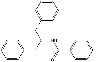 N-(1,3-diphenylpropan-2-yl)-4-methylbenzamide Struktur