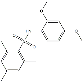 N-(2,4-dimethoxyphenyl)-2,4,6-trimethylbenzenesulfonamide Struktur