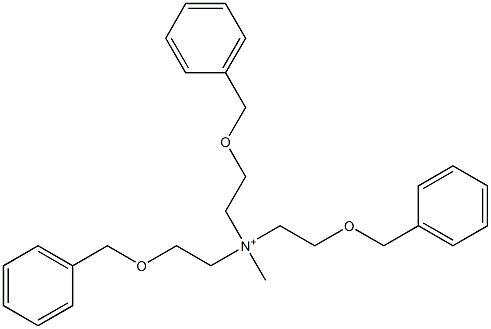 methyl-tris(2-phenylmethoxyethyl)azanium Struktur