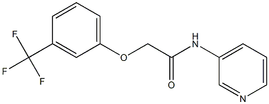 N-pyridin-3-yl-2-[3-(trifluoromethyl)phenoxy]acetamide Struktur