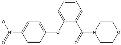 morpholin-4-yl-[2-(4-nitrophenoxy)phenyl]methanone Struktur