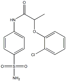 2-(2-chlorophenoxy)-N-(4-sulfamoylphenyl)propanamide Struktur