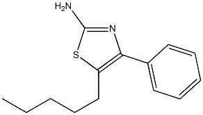 5-pentyl-4-phenyl-1,3-thiazol-2-amine Struktur