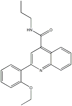 2-(2-ethoxyphenyl)-N-propylquinoline-4-carboxamide Struktur