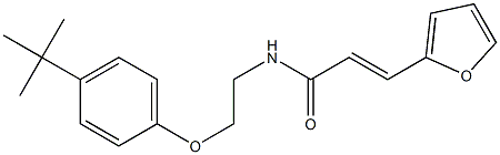 (E)-N-[2-(4-tert-butylphenoxy)ethyl]-3-(furan-2-yl)prop-2-enamide Struktur