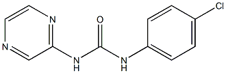 1-(4-chlorophenyl)-3-pyrazin-2-ylurea Struktur