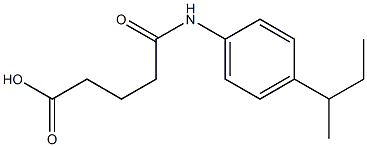 5-(4-butan-2-ylanilino)-5-oxopentanoic acid Struktur