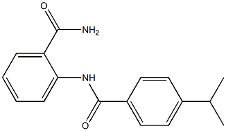 2-[(4-propan-2-ylbenzoyl)amino]benzamide Struktur