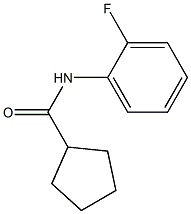 N-(2-fluorophenyl)cyclopentanecarboxamide Struktur