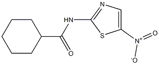 N-(5-nitro-1,3-thiazol-2-yl)cyclohexanecarboxamide Struktur