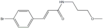 (E)-3-(4-bromophenyl)-N-(3-methoxypropyl)prop-2-enamide Struktur