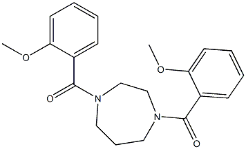 [4-(2-methoxybenzoyl)-1,4-diazepan-1-yl]-(2-methoxyphenyl)methanone Struktur