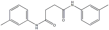 N,N'-bis(3-methylphenyl)butanediamide Struktur