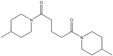 1,5-bis(4-methylpiperidin-1-yl)pentane-1,5-dione Struktur