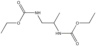 ethyl N-[1-(ethoxycarbonylamino)propan-2-yl]carbamate Struktur