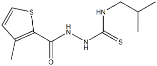 1-(2-methylpropyl)-3-[(3-methylthiophene-2-carbonyl)amino]thiourea Struktur