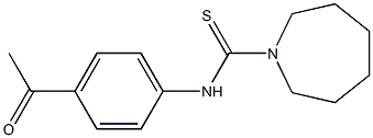 N-(4-acetylphenyl)azepane-1-carbothioamide Struktur