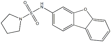 N-dibenzofuran-3-ylpyrrolidine-1-sulfonamide Struktur