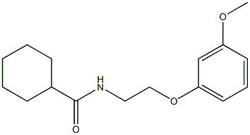 N-[2-(3-methoxyphenoxy)ethyl]cyclohexanecarboxamide Structure