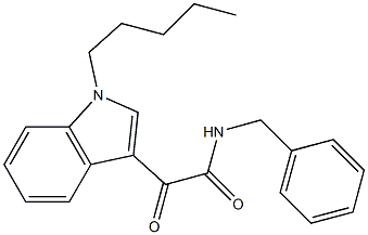 N-benzyl-2-oxo-2-(1-pentylindol-3-yl)acetamide Struktur