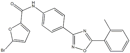 5-bromo-N-[4-[5-(2-methylphenyl)-1,2,4-oxadiazol-3-yl]phenyl]furan-2-carboxamide Structure