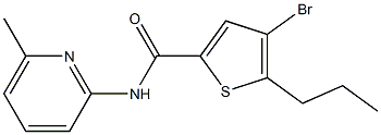 4-bromo-N-(6-methylpyridin-2-yl)-5-propylthiophene-2-carboxamide Struktur