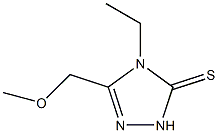 4-ethyl-3-(methoxymethyl)-1H-1,2,4-triazole-5-thione Struktur