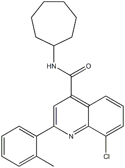 8-chloro-N-cycloheptyl-2-(2-methylphenyl)quinoline-4-carboxamide