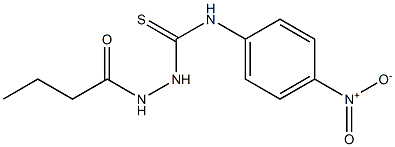 1-(butanoylamino)-3-(4-nitrophenyl)thiourea Struktur