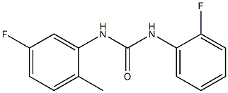 1-(5-fluoro-2-methylphenyl)-3-(2-fluorophenyl)urea Struktur