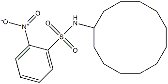 N-cyclododecyl-2-nitrobenzenesulfonamide Struktur