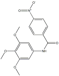 4-nitro-N-(3,4,5-trimethoxyphenyl)benzamide Struktur