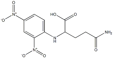 5-amino-2-(2,4-dinitroanilino)-5-oxopentanoic acid Struktur