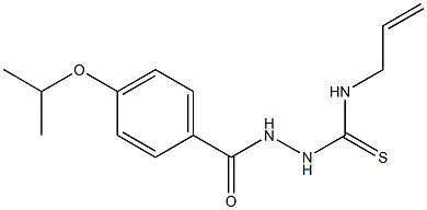 1-[(4-propan-2-yloxybenzoyl)amino]-3-prop-2-enylthiourea Struktur