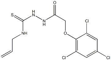 1-prop-2-enyl-3-[[2-(2,4,6-trichlorophenoxy)acetyl]amino]thiourea Struktur